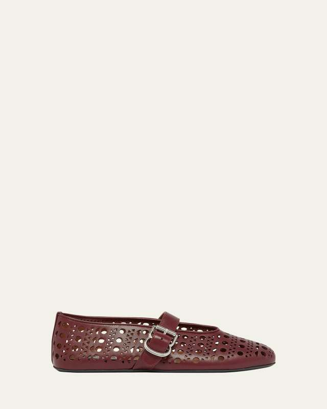 Vienne Cutout Mary Jane Ballerina Flats